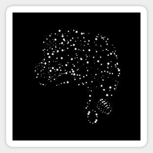 Uhura, Star Trek TOS, Starfield (dark backgrounds) Sticker